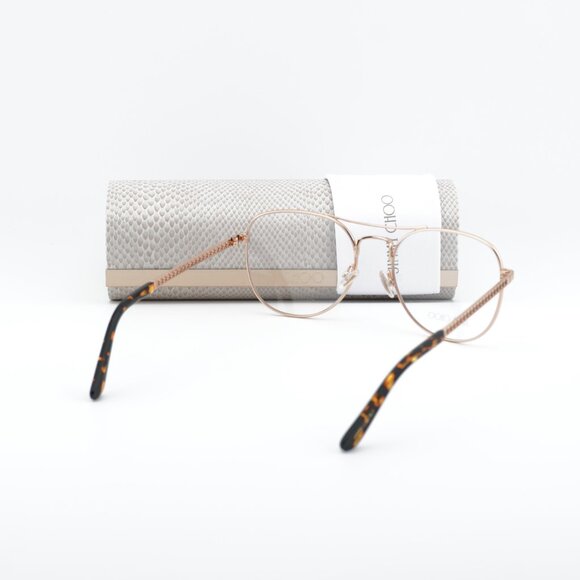 Jimmy Choo JC200 0J5G 00 Aviator 54mm Eyeglasses - Gold - Picture 7 of 12